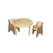 Medium Round Table And 2 Toddler Chairs