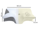 Memory Foam Cervical Pillow 2 in 1 Ergonomic Contour Orthopedic Pillow for Neck Pain_5