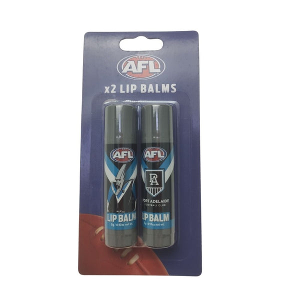 Afl Lip Balm Two Pack Port Adelaide