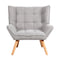 Armchair Fabric Upholstered Tub Chair Grey