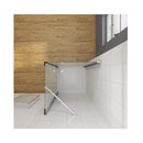 Bathroom Frameless Pivot Shower Screen 760Mm