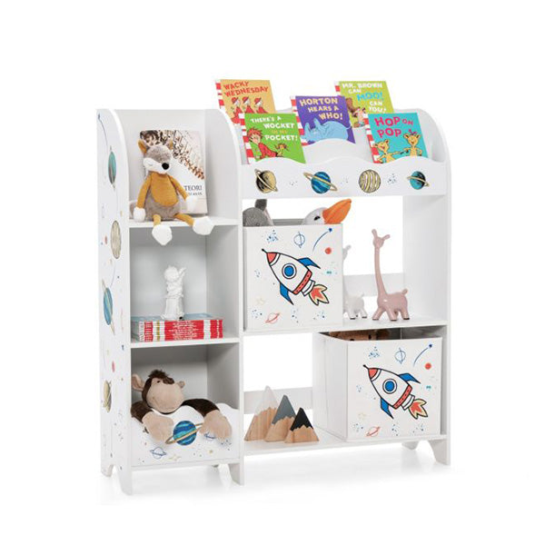 Bookshelf Toy Storage Display Shelf with Storage Rack for Kids