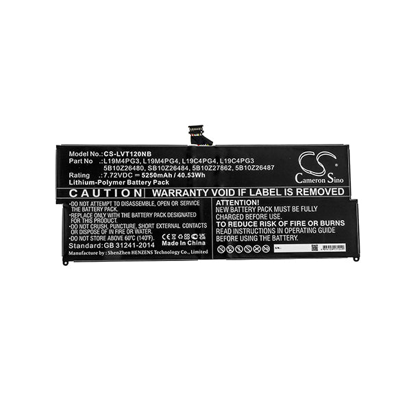 Cameron Sino Cs Lvt120Nb 5250Mah Battery For Lenovo Notebook Laptop