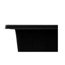 Stone Kitchen Sink Double Bowls With Drainboard Strainer Waste Black