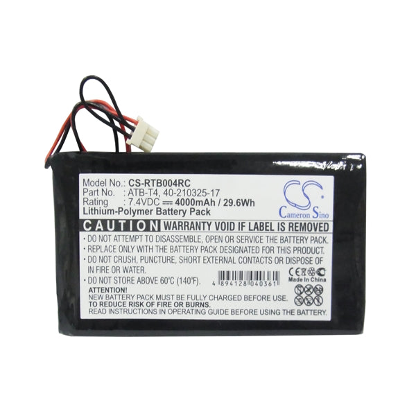 Cameron Sino Cs Rtb004Rc Replacement Battery For Rti Remote Control