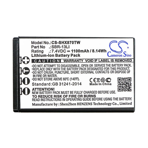 Cameron Sino Cs Shx870Tw Battery For Standard Horizon Two Way Radio