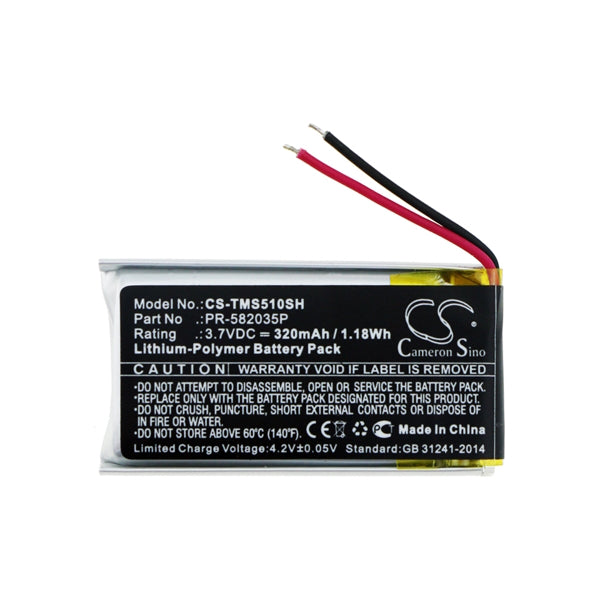 Cameron Sino Cs Tms510Sh Replacement Battery For Tomtom Smartwatch