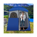 Double Room Camping Shower Toilet Tent with Floor for Outdoor