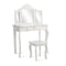 Kids Dressing Table Set with Stool and Mirror for Children Ages 3to7 White