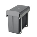 Domestique 30L Twin Slide Out Concealed Waste Bin with Soft Close