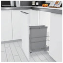 Simplex 28L Single Slide Out Concealed Waste Bin for a 300mm Cabinet