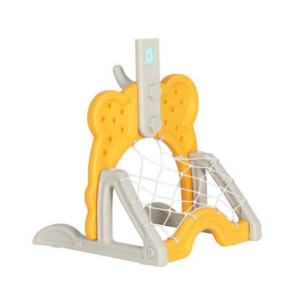 Kids Basketball Hoop Stand Adjustable 5 In 1 Sports Center Toys Yellow