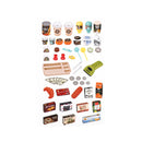 Kids Supermarket Pretend Role Play Shop Grocery 52 Accessories Toy Set