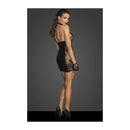 Power Wetlook Short Tulle Dress With Inserts And Corset Binding Small