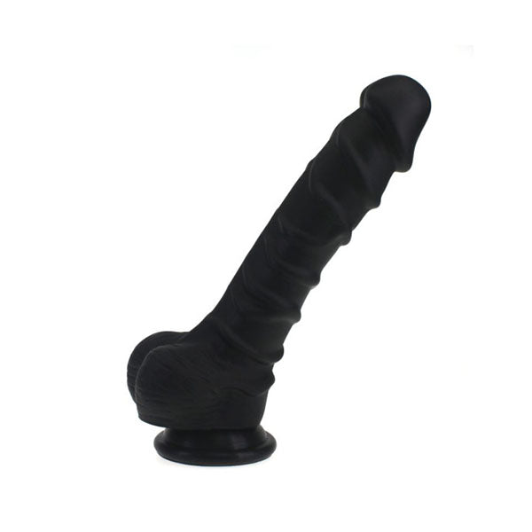 Realistic Dildo Ridged Shaft With Balls