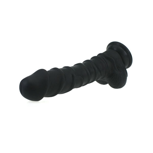 Realistic Dildo Ridged Shaft With Balls