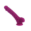 Realistic Dildo Ridged Shaft With Balls