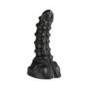 Ribbed Anal Dildo Black