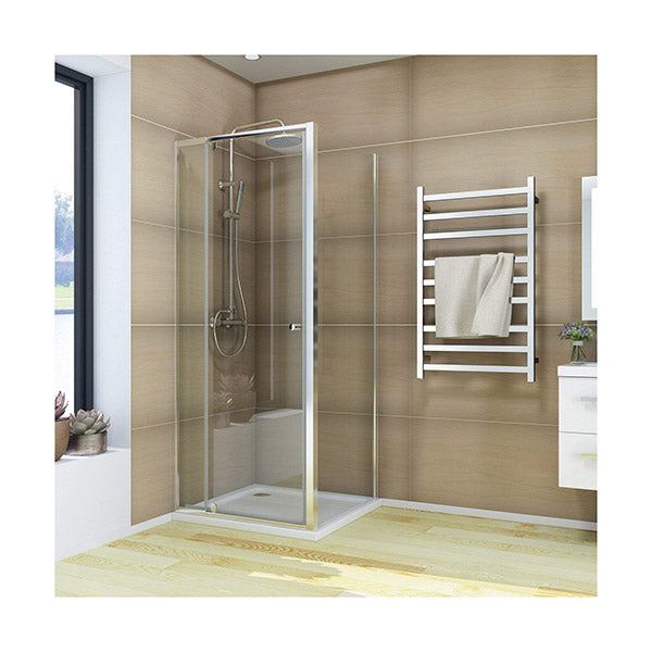 Semi Frameless Pivot Shower Screen Cubical Adjustable 900Mm