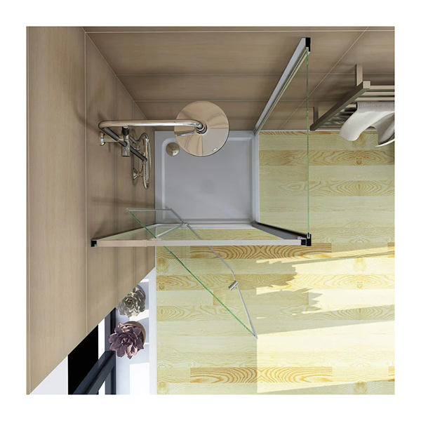 Semi Frameless Pivot Shower Screen Cubical Adjustable 900Mm