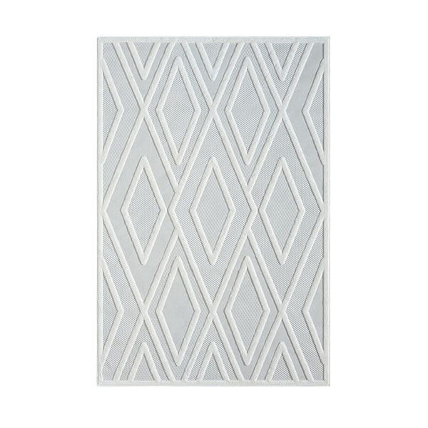 Serene Frost Multi Texture Pile Rug