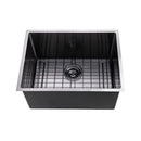 Stainless Steel Kitchen And Laundry Sink 600Mm Single Bowl Gunmetal