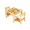 Kids Table and Chairs Set with Toys Storage Box