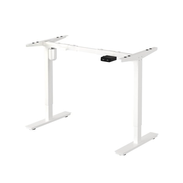 Standing Desk Frame Single Motor Adjustable White