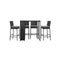 Outdoor Bar Table Stools Set Rattan 5 Piece