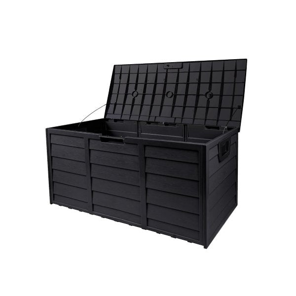 Outdoor Storage Box Lockable 290L Black