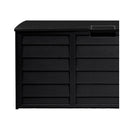 Outdoor Storage Box Lockable 290L Black