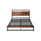 Metal Bed Frame King Single Size Wooden