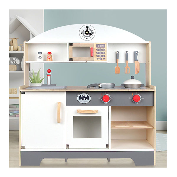 Wooden Kitchen Playset For Kids Minimalist