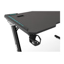 Rgb Gaming Desk Z Shape Black 140Cm