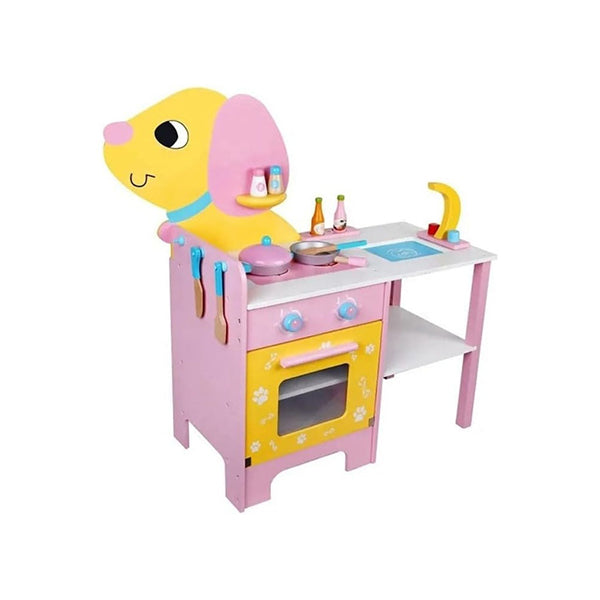 Wooden Kitchen Playset For Kids Puppy Shape Kitchen Set