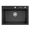 Single Bowl Kitchen Sink Granite Composite 760Mm Black