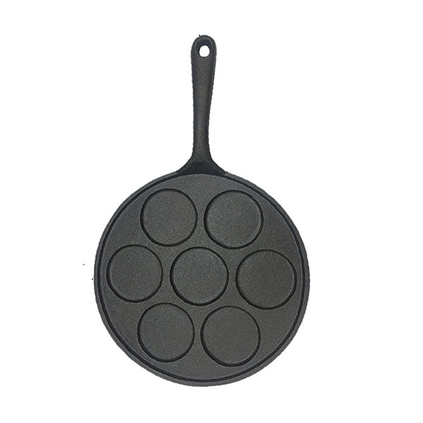 23Cm Cast Iron Takoyaki Fry Pan Octopus Balls Maker 7 Hole Grill Mold