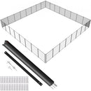 Pool Fence, 4 x 96 FT Pool Fences for Inground Pools, Removable Child Safety Pool Fencing, Easy DIY Installation Swimming Pool Fence, 340gms Teslin PVC Pool Fence Mesh Protects Kids and Pets