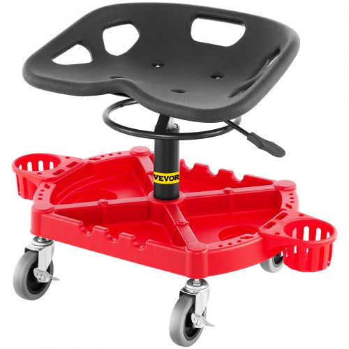 Shop Stool Mechanics Rolling Seat 4" Wheels Adjustable Height Garage Stool