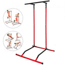 Portable Pull Up Dip Station Power Tower Gym Bar Stretch Workout Multi 