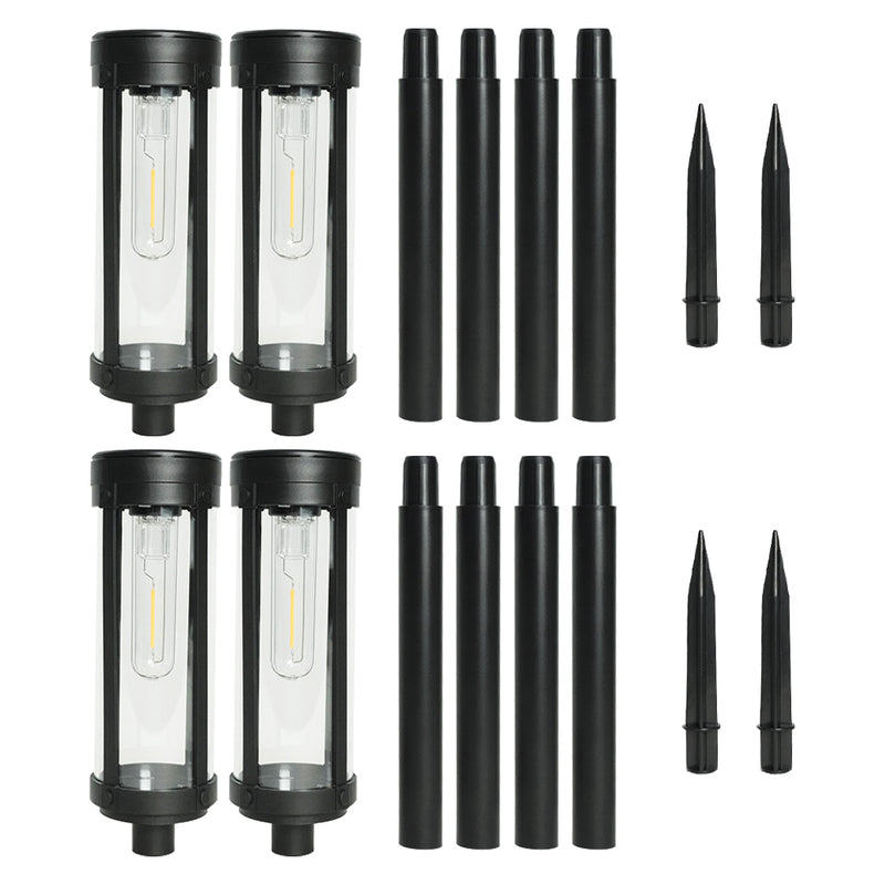 LUMIRO 4 Pack Solar Powered Outdoor Garden Decorative Lights_1