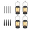 LUMIRO 4 Pack Solar Hanging Mason Jar Lights Decorative Solar Lantern with Stakes_5