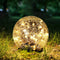 LUMIRO Outdoor Cracked Glass Garden Solar Ball Light - 15 cm_0