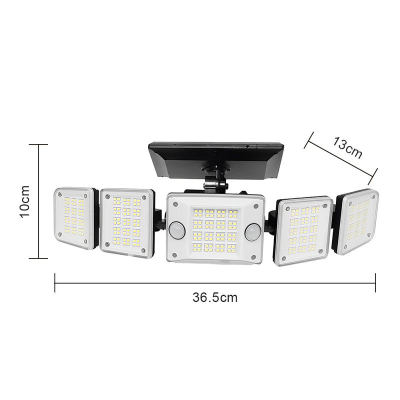 LUMIRO Solar Security Light with Adjustable Head and Motion Sensor - Waterproof Outdoor Wall Light_5