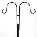 LUMIRO 2 Pack Double Shepherds Metal Hooks Garden Pole for Outdoor_2