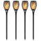 LUMIRO 4 Pack 12 LED Outdoor Flickering Flame Solar Pathway Lights_1