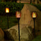 LUMIRO 4 Pack 12 LED Outdoor Flickering Flame Solar Pathway Lights_5