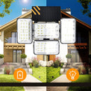 4 Head Solar Powered Motion Sensor Outdoor Flood Lamp_10