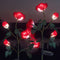 75cm Long Stemmed Garden Rose Decorative Outdoor Garden Flower Light- Solar Powered_5