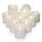 Pack of 12 Flameless Flickering LED Tealight Candles - Battery Operated_2